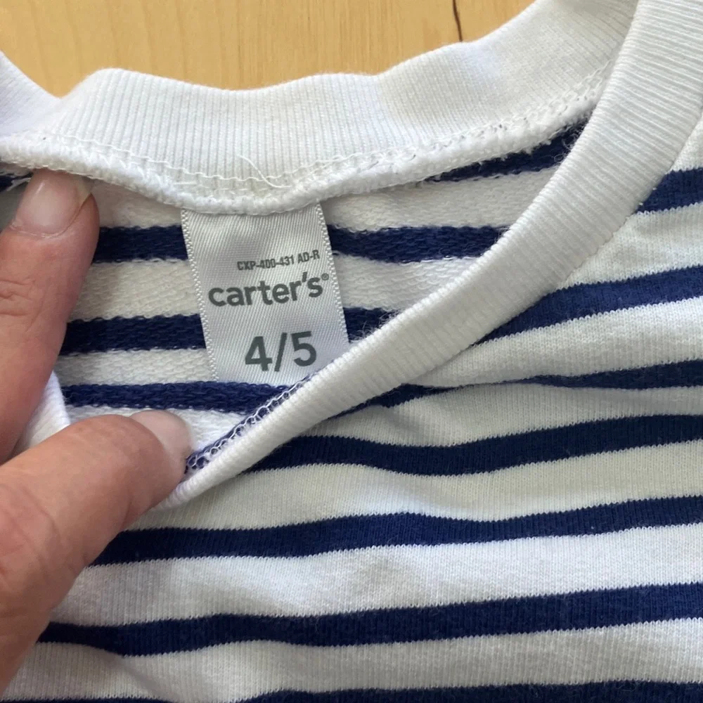 Butterfly‎ and Striped Kids Tops Set size 4 Carters and Belle du Jour